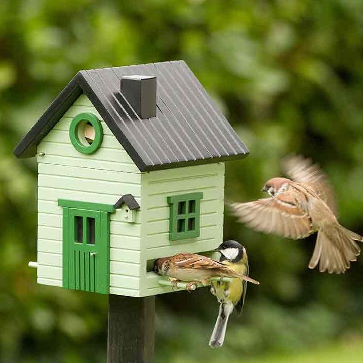 Vogelhaus Futterhaus Vogel Haus zb Garten für Vögel zum Aufhängen Kiefernholz 