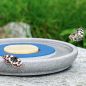 Preview: Insektenstation aus Granit - Insektentränke und Futterstation