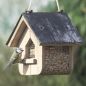 Preview: Erdnuss-Futterhaus mit Schieferdach