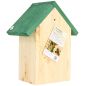 Preview: Insektenhotel für Wildbienen mit grünem Dach