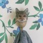 Preview: Wildlife Garden Haken Katze handgeschnitzt