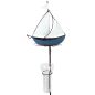 Preview: Regenmesser Segelboot blau