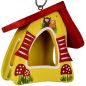 Preview: Vogelvilla Futterhaus Eulen gelb