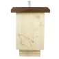 Preview: Fledermauskasten aus Holz mit Thermoholzdach frontal