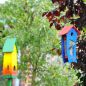 Preview: Futterspender blau - Futtersilo für loses Vogelfutter