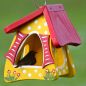 Preview: Vogelvilla Futterhaus Tupfen gelb
