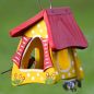 Preview: Vogelvilla Futterhaus Tupfen gelb