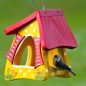 Preview: Vogelvilla Futterhaus Tupfen gelb
