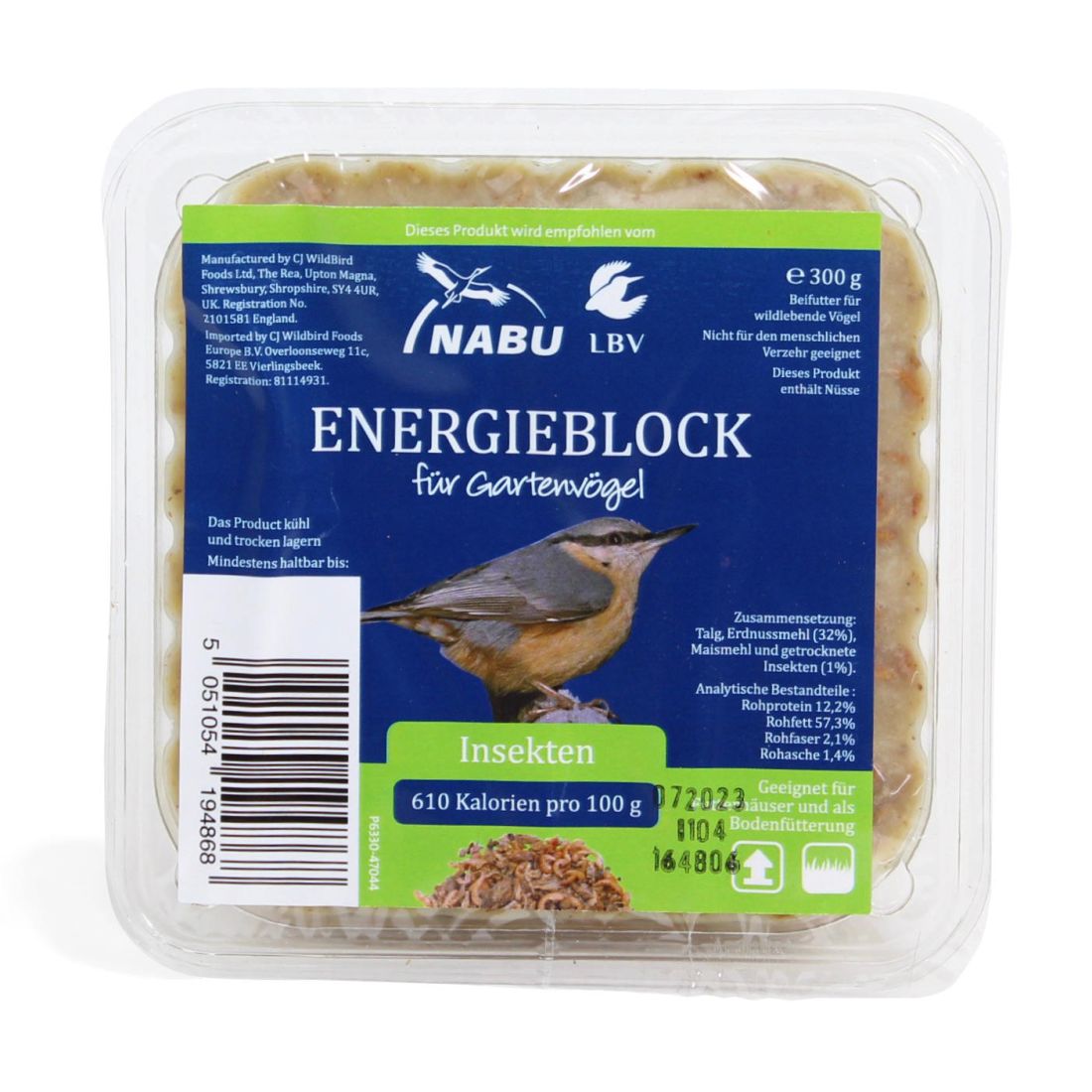 SPARPAKET-SET Energieblockhalter plus 6 Energieblöcke je 300g