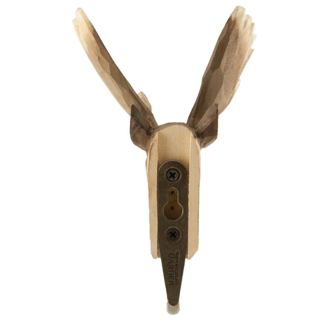 Wildlife Garden Haken Elch handgeschnitzt