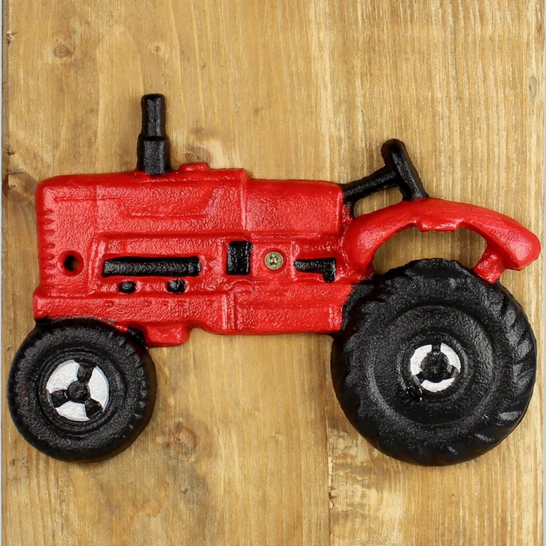 Flaschenöffner Traktor rot