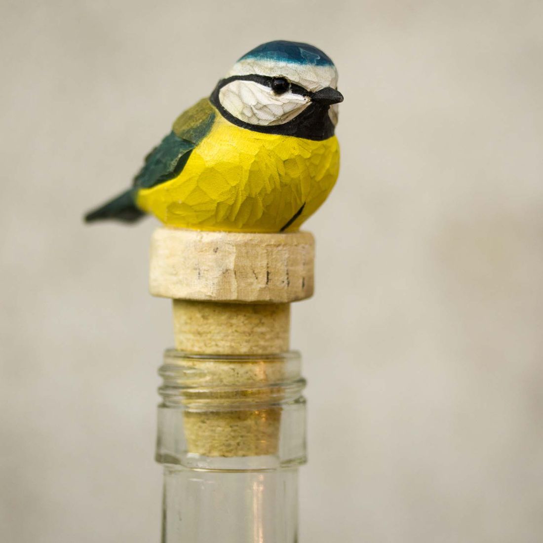 Flaschenverschluss Blaumeise