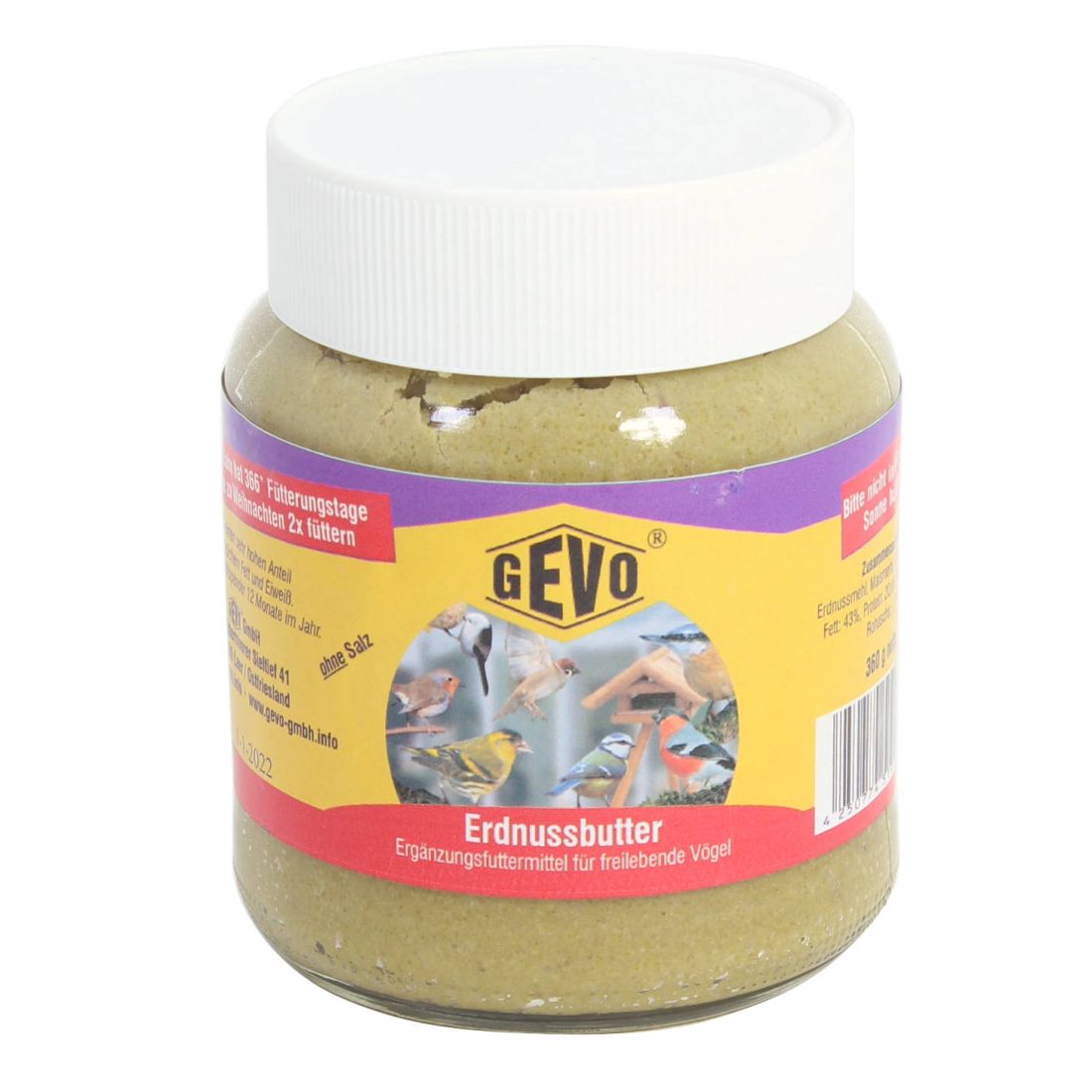 GEVO® Erdnussbutter im 360g Glas