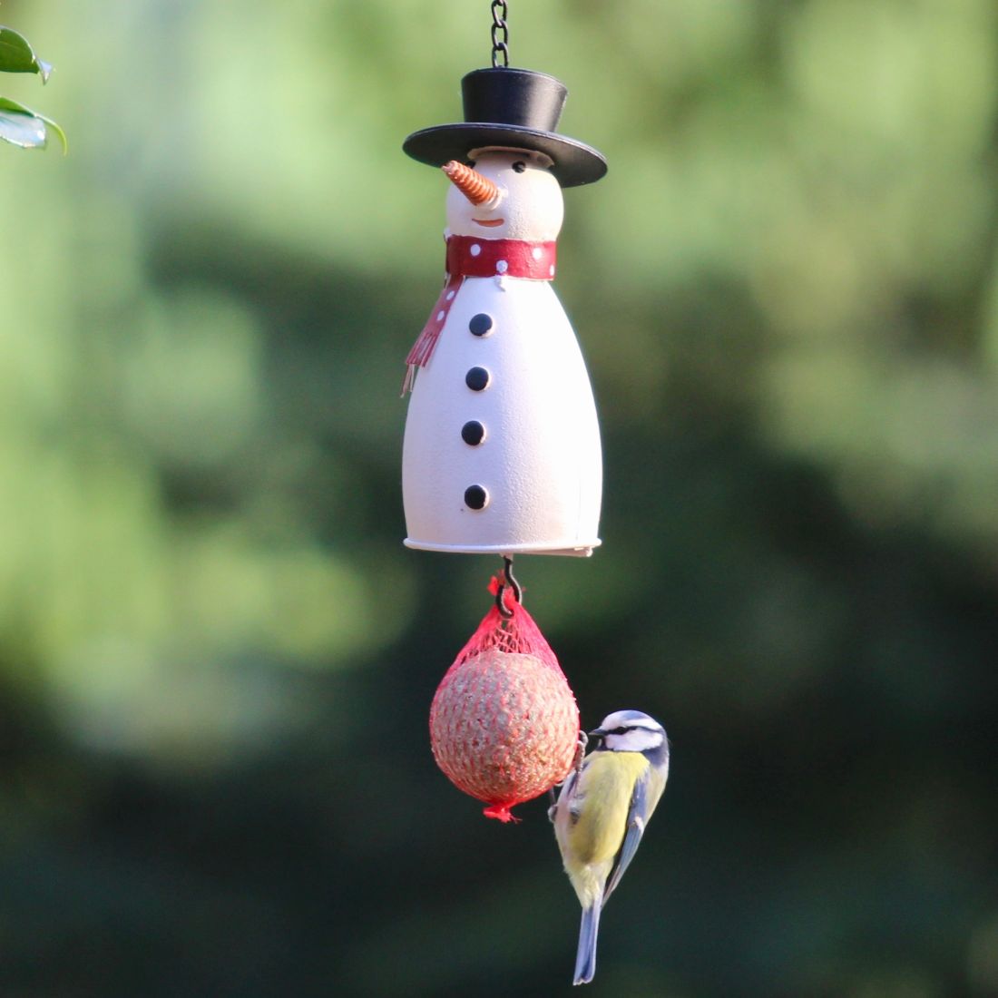 Schneemann Futterstation