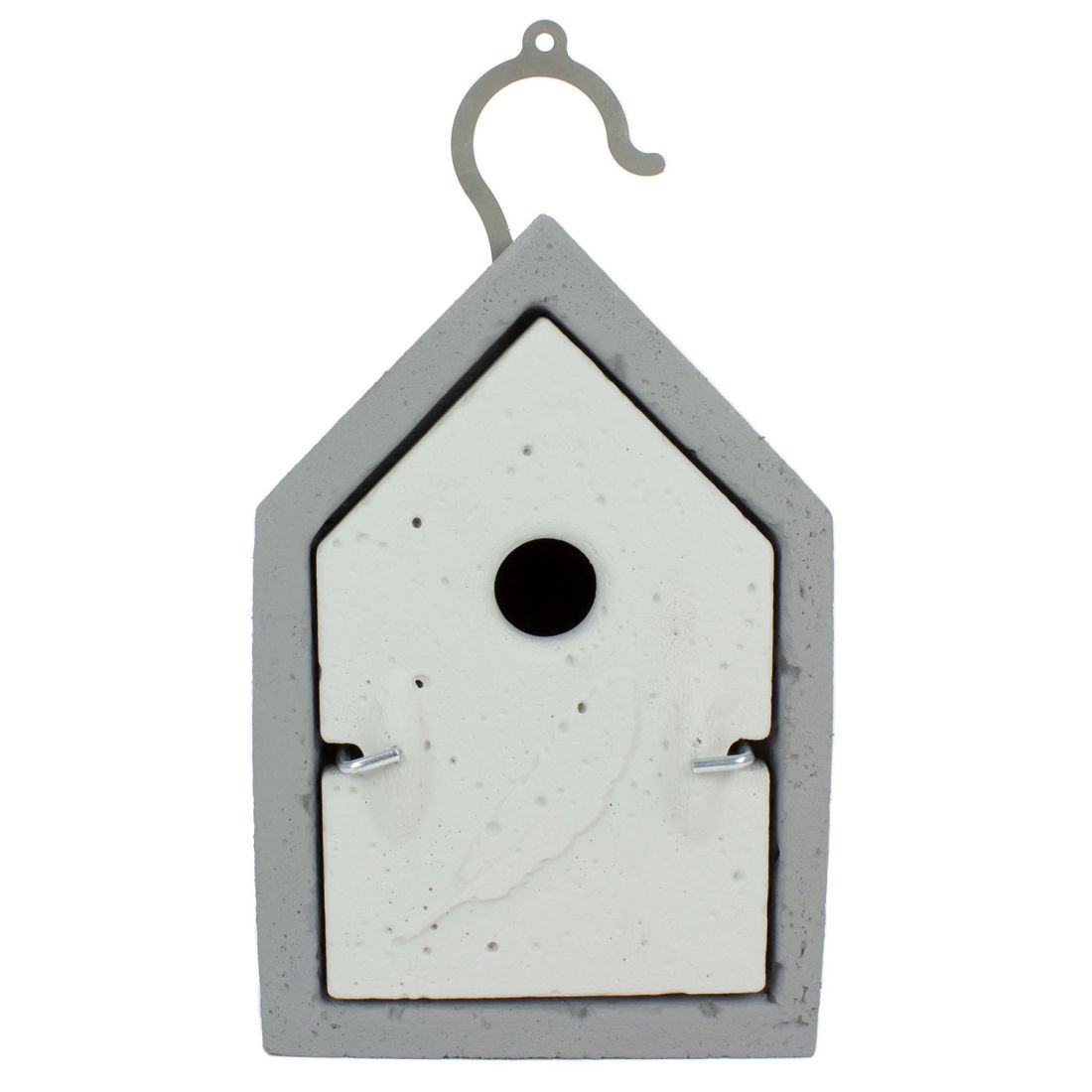 Holzbeton-Nistkasten im Bauhausstil - Blaumeise (28mm)
