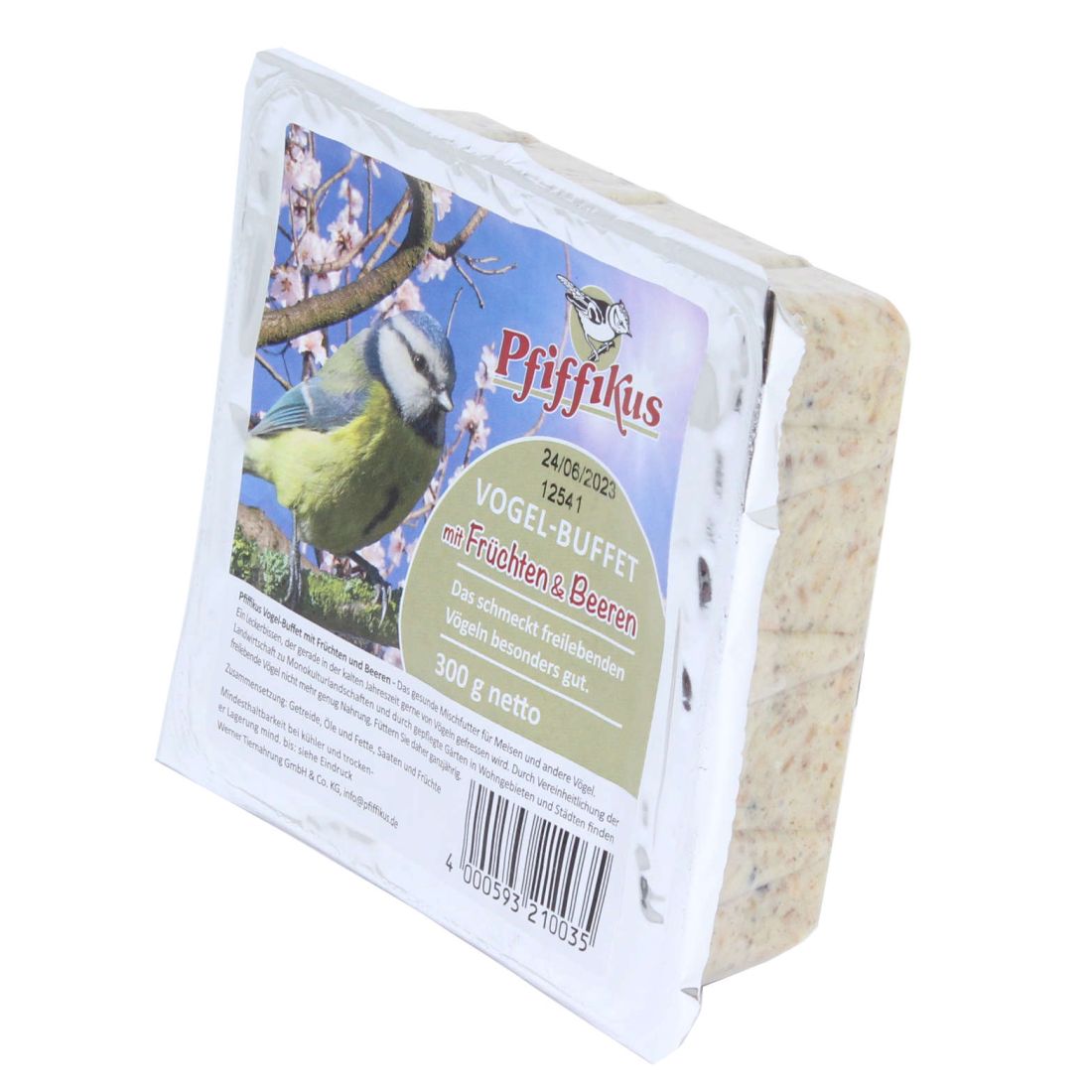 Pfiffikus Vogel-Buffet 300g Früchte & Beeren Energiekuchen