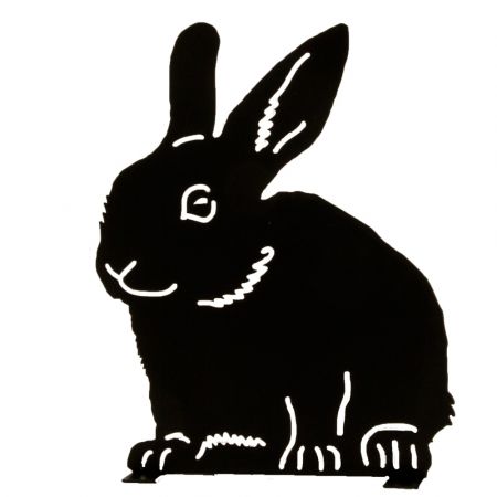 Silhouette Sitzendes Kaninchen
