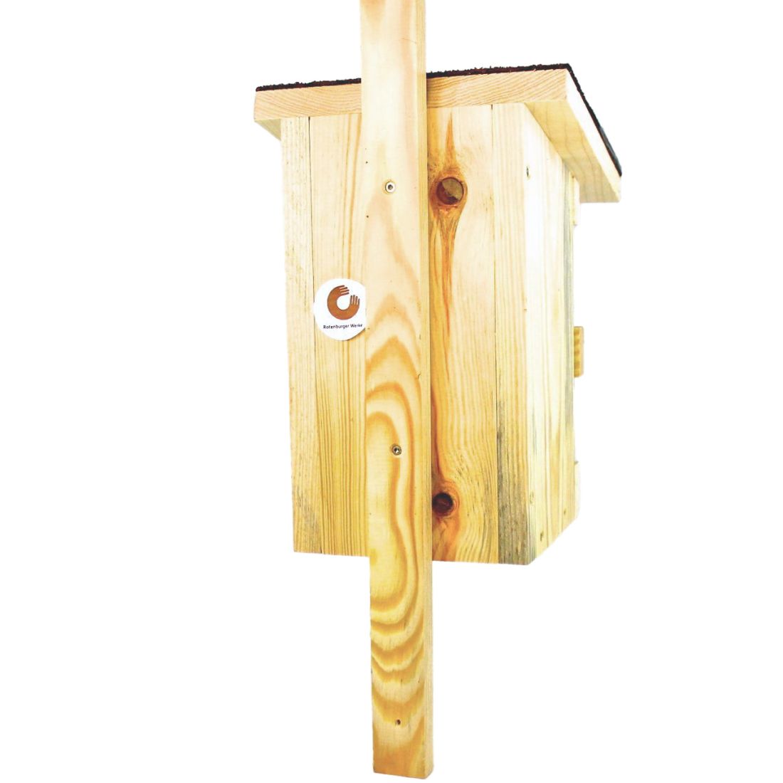 Vogelnistkasten 32 mm, Fichte/Kiefer, Dach mit Teerpappe