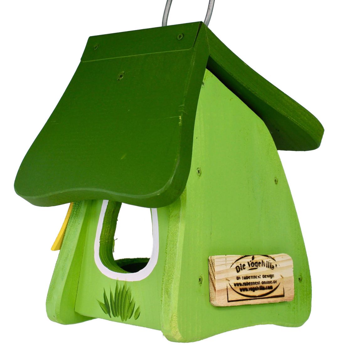 Vogelvilla Futterhaus Eulen grün