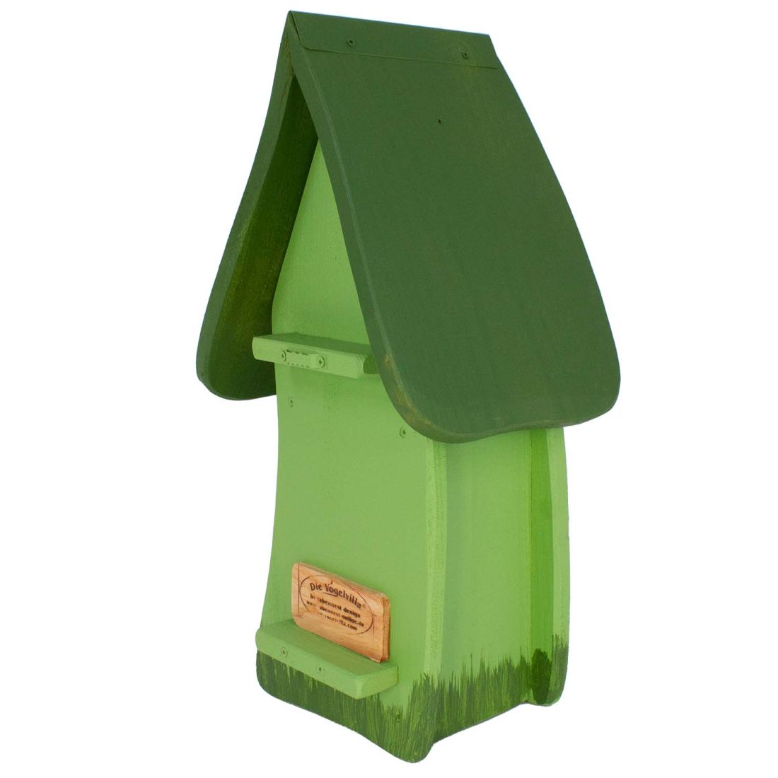 Vogelvilla Nistkasten grün mit Tulpe