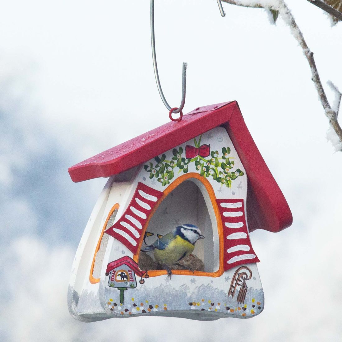 Vogelvilla Futterhaus Winterzauber