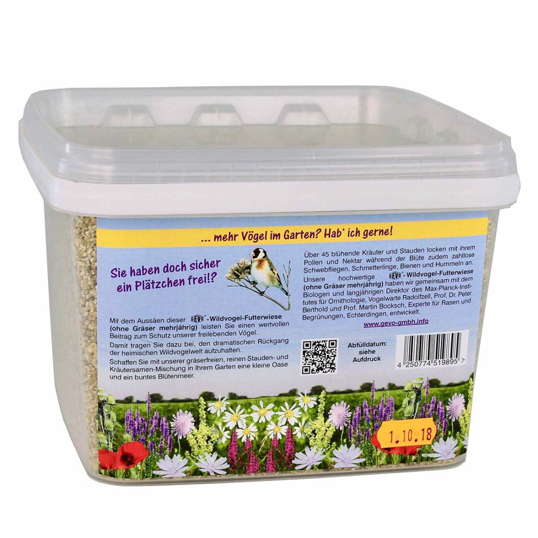 DIE INNOVATION 200 qm Wildvogel Futterwiese Saatmischung