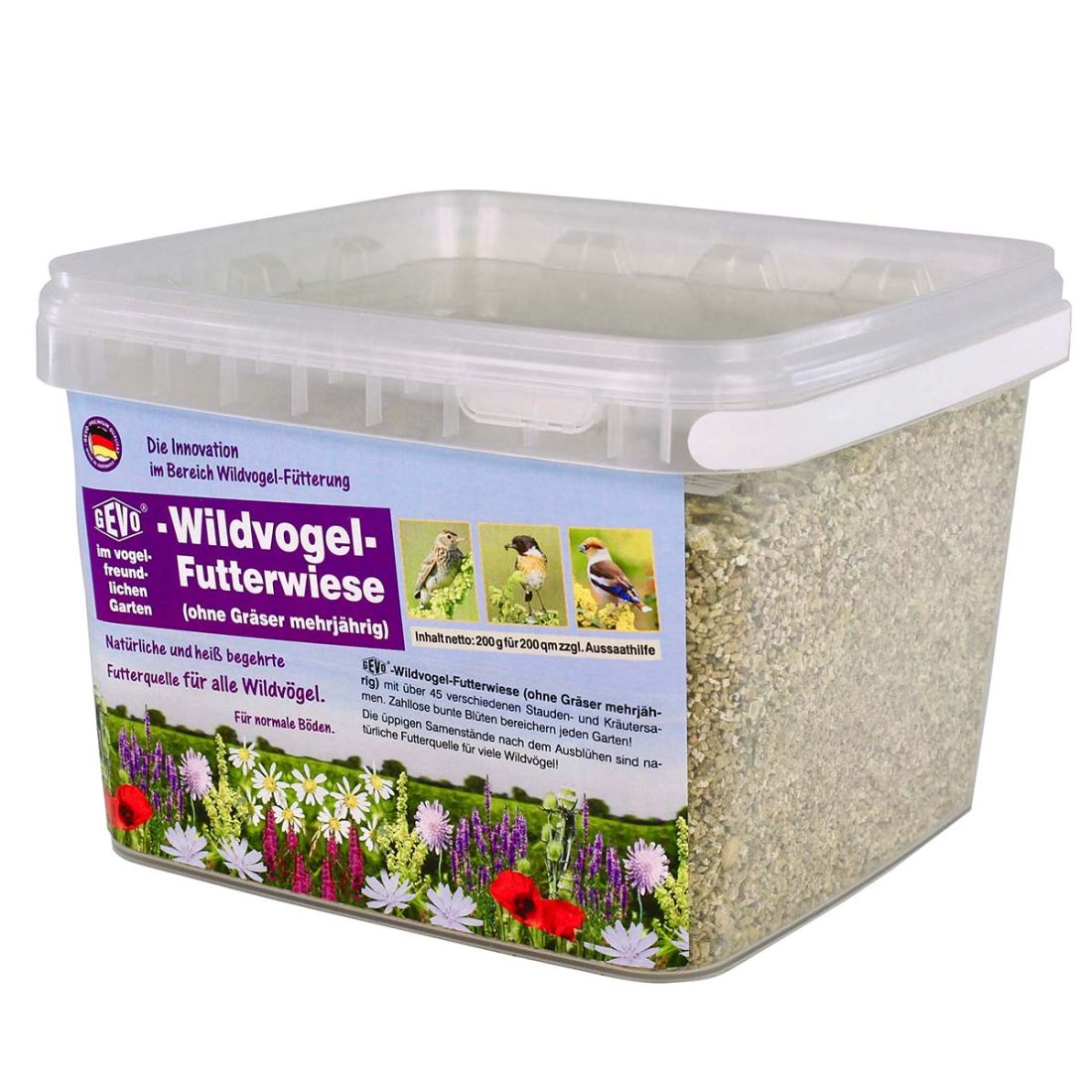 DIE INNOVATION 200 qm Wildvogel Futterwiese Saatmischung