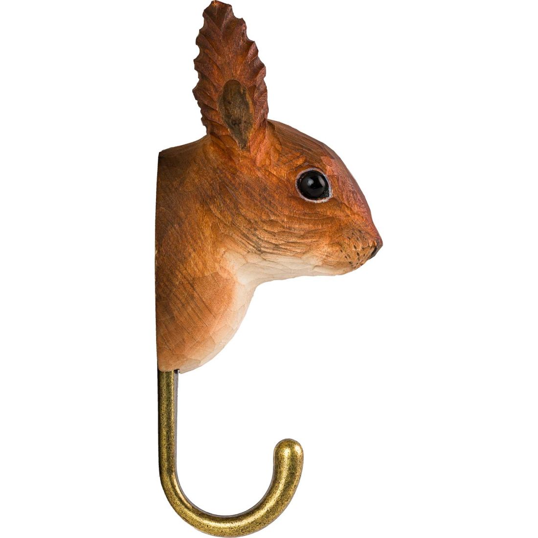 Wildlife Garden Haken Eichhörnchen handgeschnitzt
