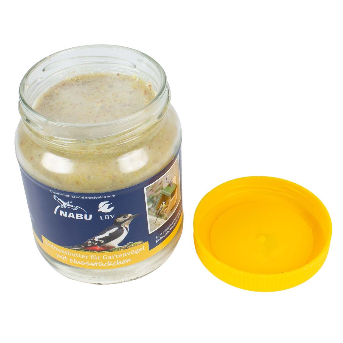 SPARPAKET 4 x 330g Gläser Erdnussbutter mit Nussstückchen