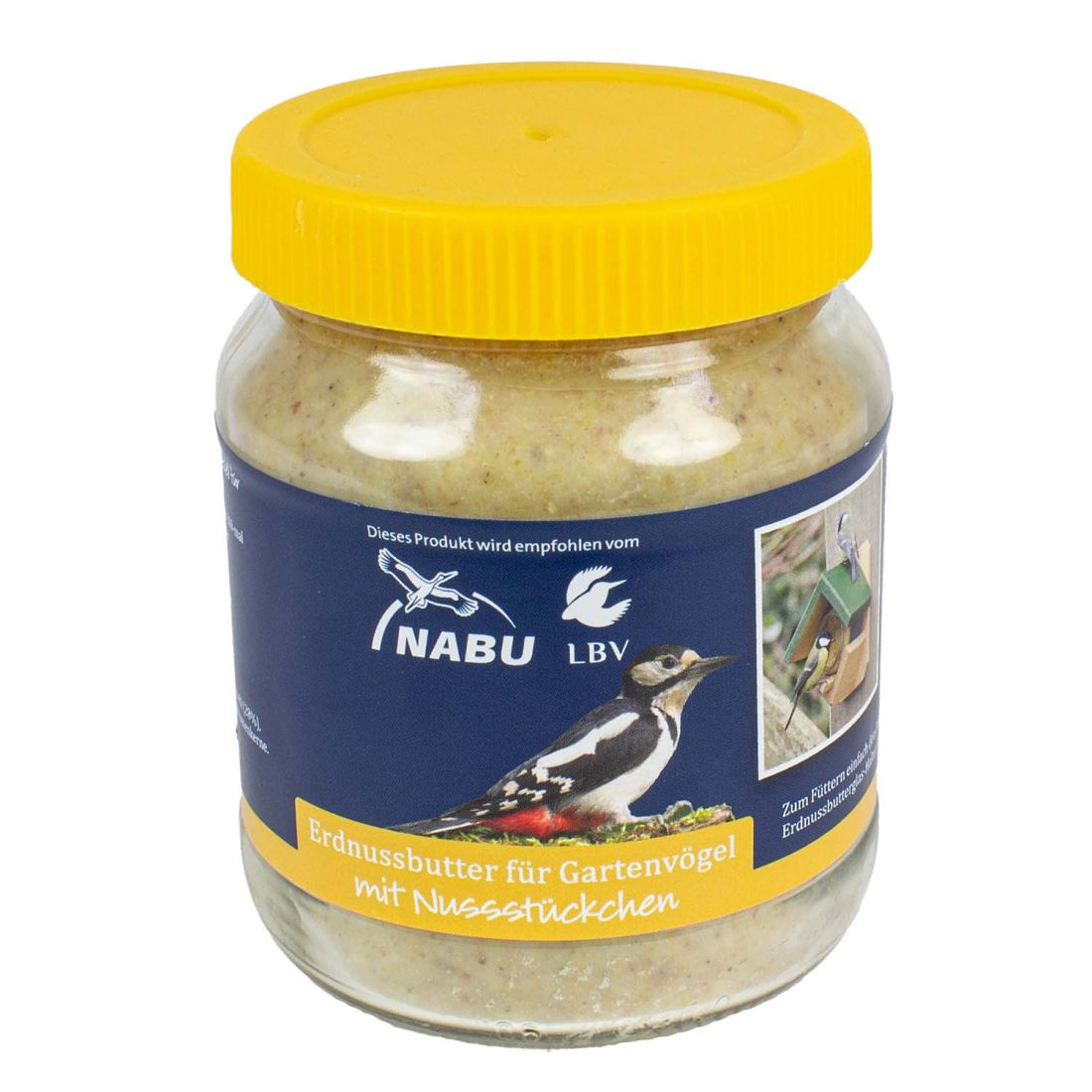 SPARPAKET 4 x 330g Gläser Erdnussbutter mit Nussstückchen