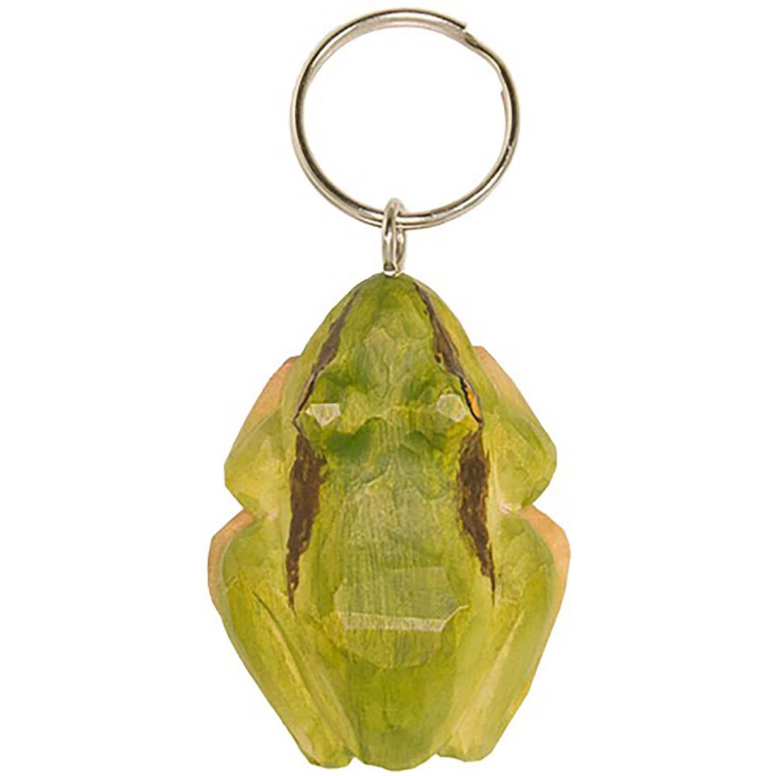 Frosch handgeschnitzter Schlüsselanhänger