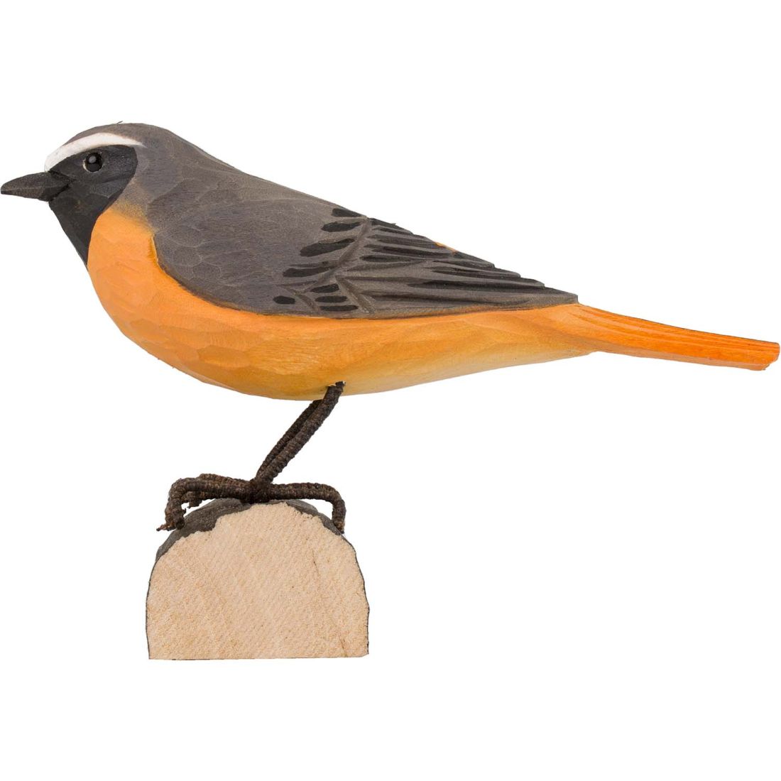 Gartenrotschwanz handgeschnitzt