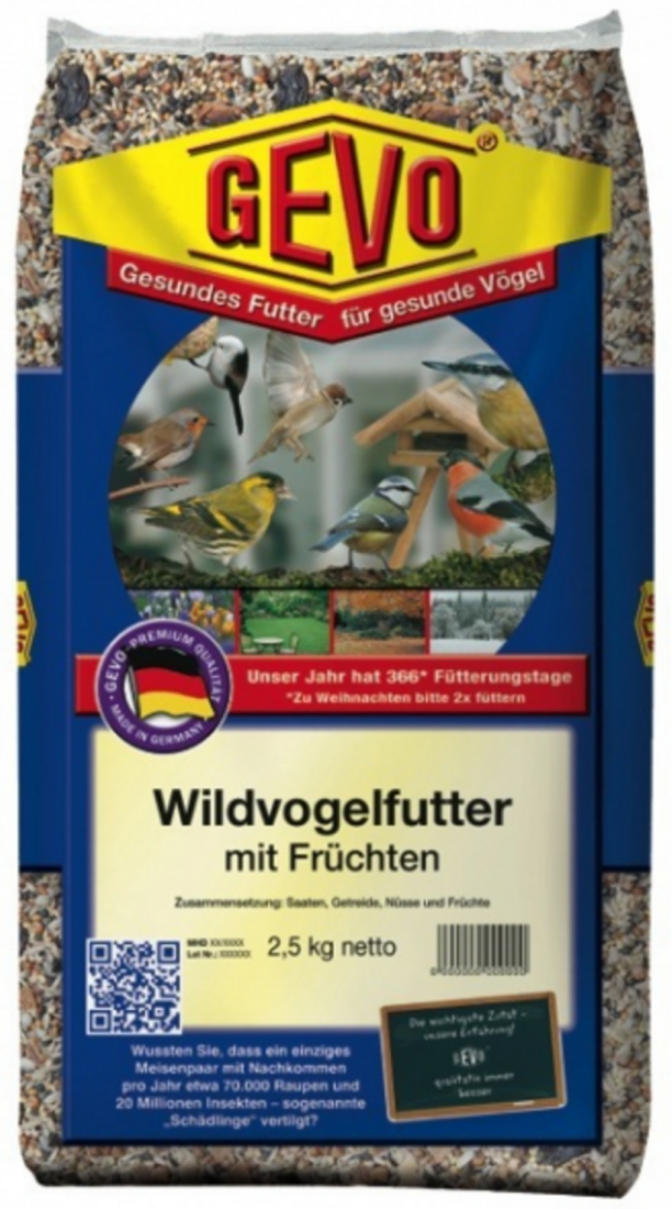 GEVO® Wildvogelfutter mit Früchten 2,5 kg