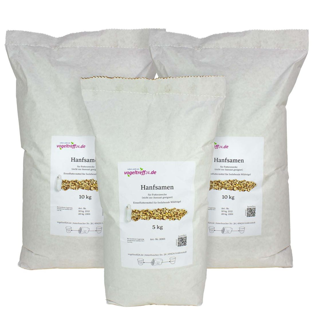 Hanfsamen 25 kg für Futterzwecke