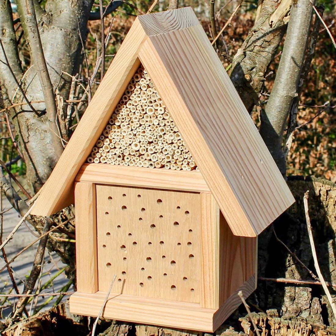 Bienenhotel klein Rotenburger Werke Insektenhotel für Wildbienen