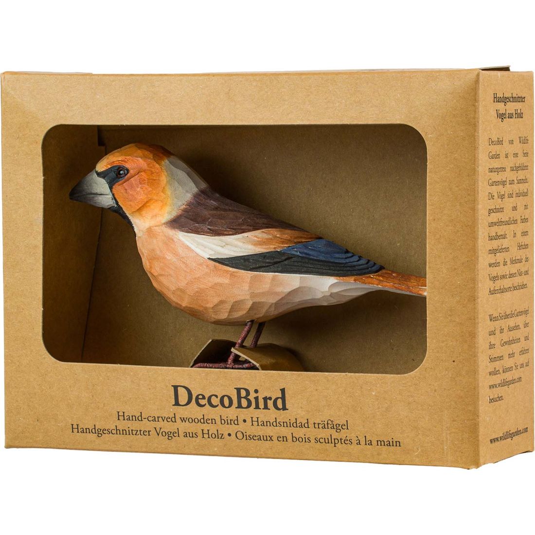 Kernbeißer handgeschnitzt