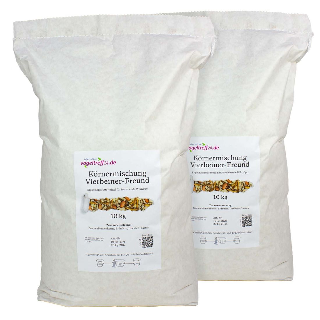 Körnermischung Vierbeiner-Freund 20 kg (2 x 10 kg Säcke)