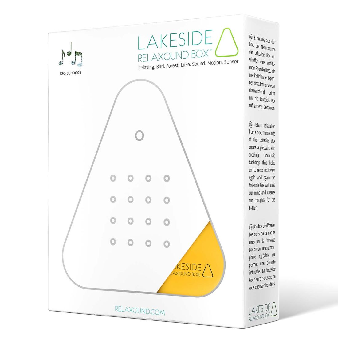 Lakesidebox Neon orange - Naturklänge vom Seeufer - inkl. Saugnapf