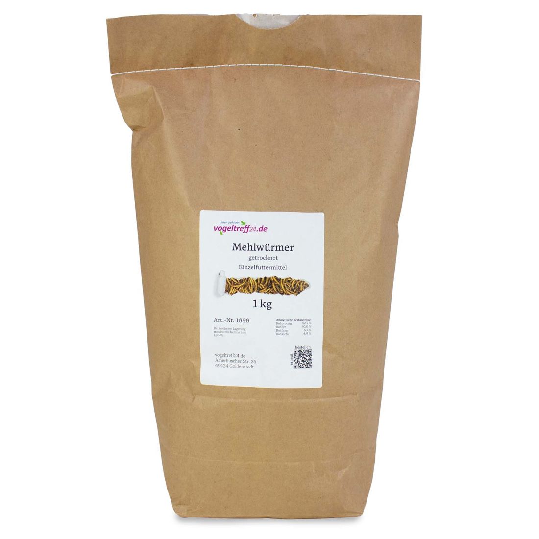 Mehlwürmer getrocknet 1 kg