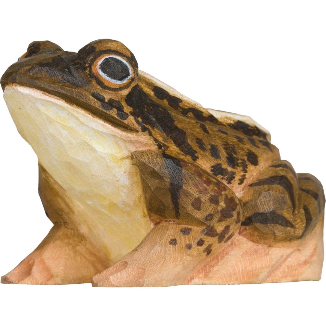 Moorfrosch handgeschnitzt