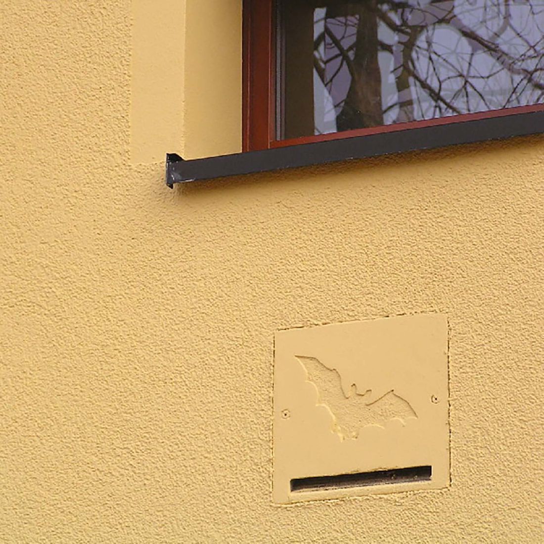Schwegler Fledermaus-Einlaufblende 1FE zum Einbau in Wände