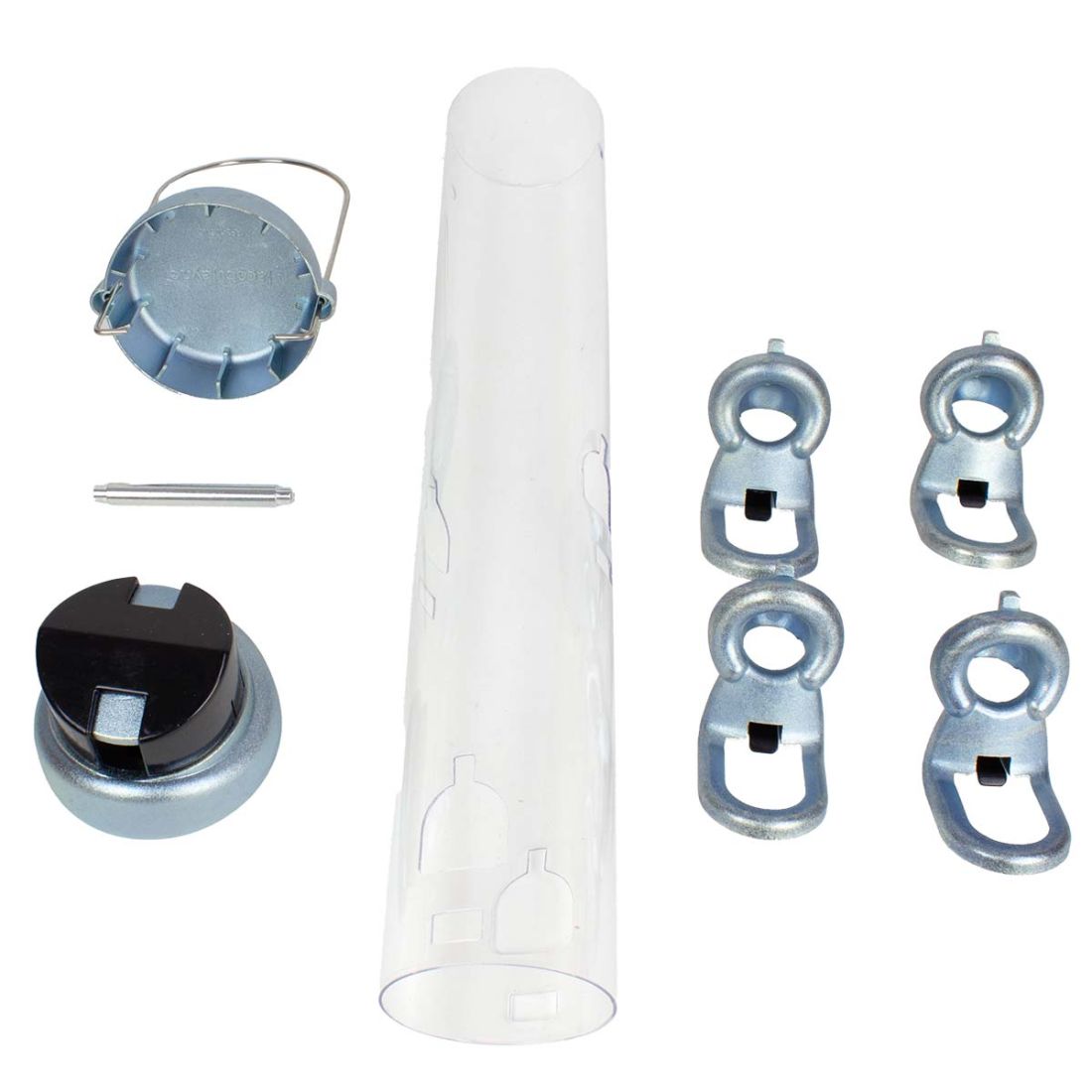 Schwegler Ring-Pull Click Futtersäule Midi Silber Futtersilo Futterplatz