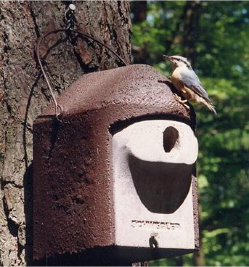 Set II Garten mit hoher Katzendichte Vogelhäuser mit Katzen- und Marderschutz