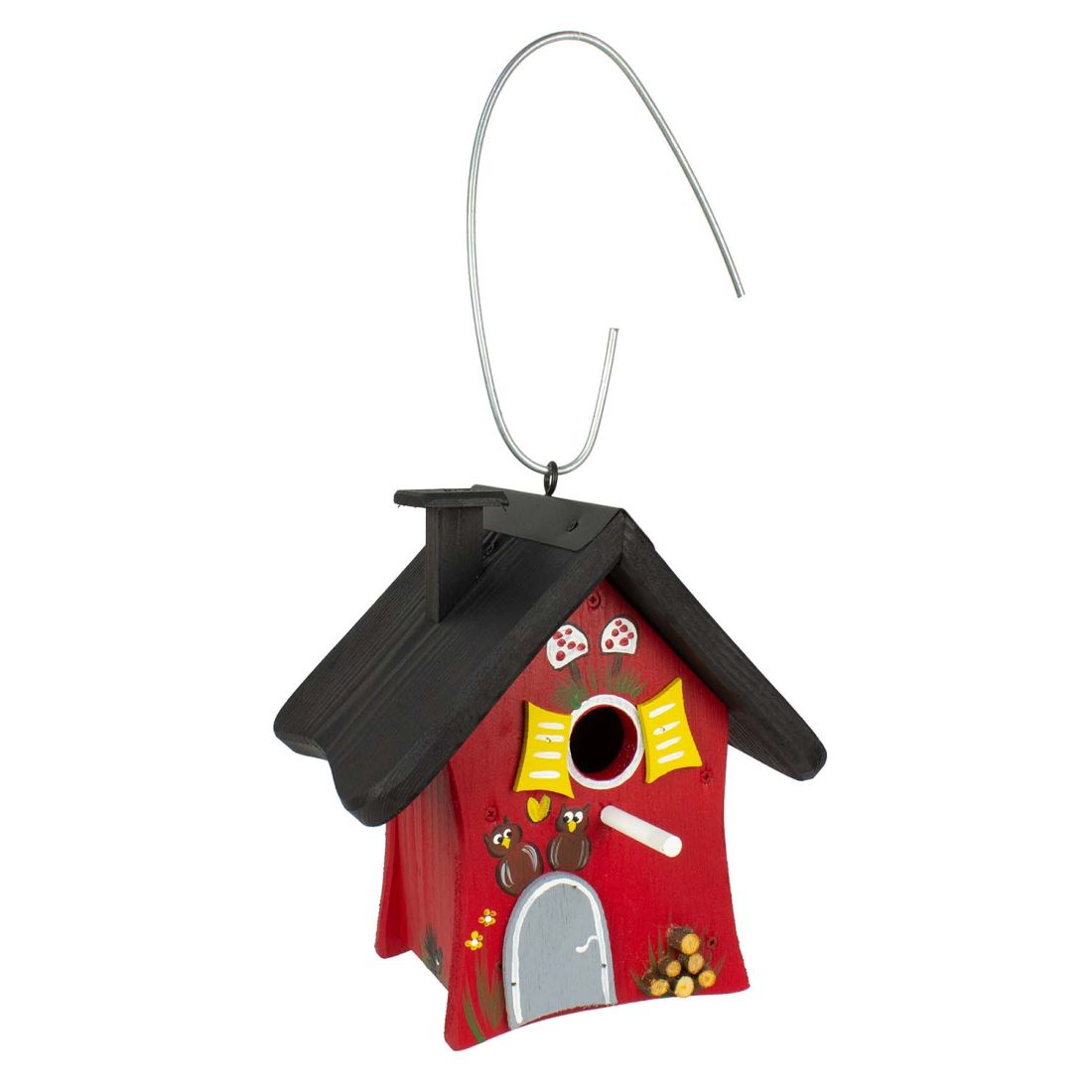 Vogelvilla Nistkasten  Waldhütte "Rendezvous" rot