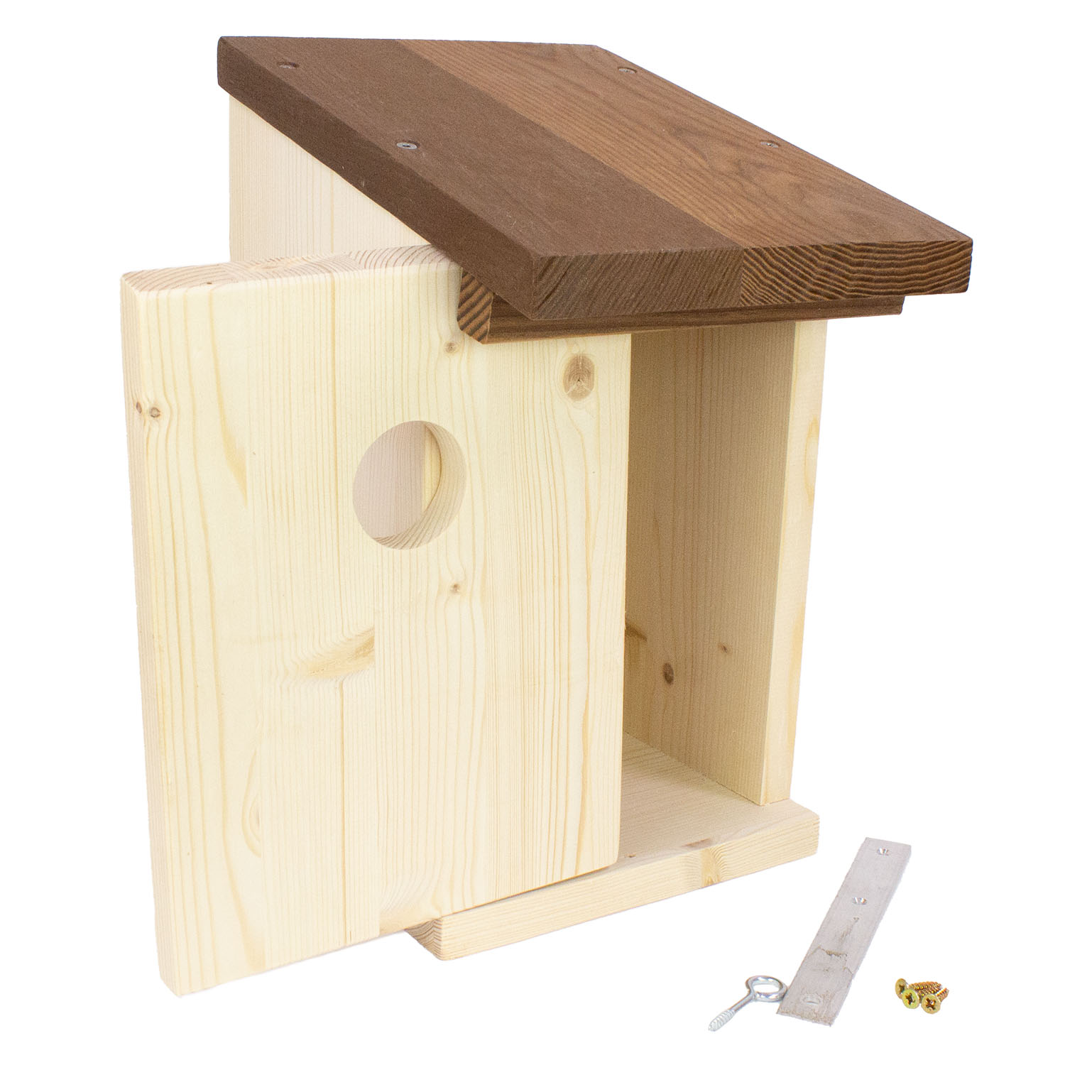 Vogelhaus-Nistkasten aus Holz,mit Metalldach Nr.2 