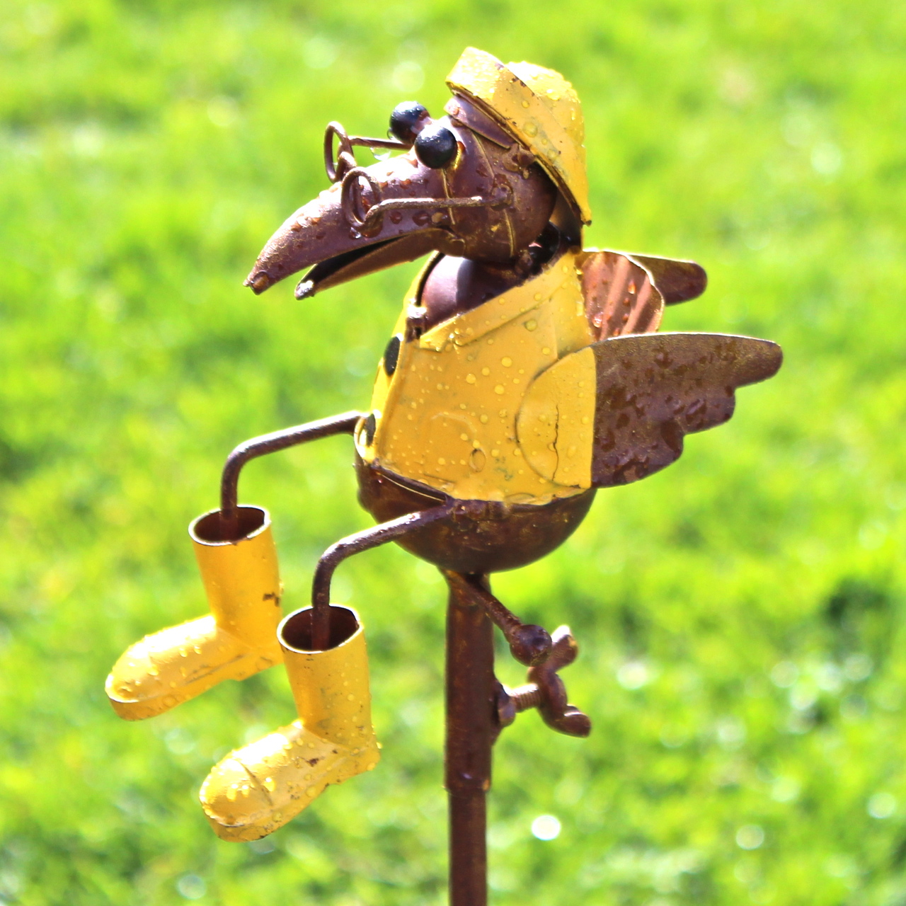 regenmesser mit rabe im ostfriesen nerz gartenstecker vogel und naturschutzprodukte einfach online kaufen