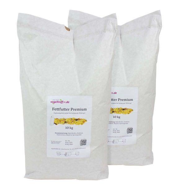 Premium Fettfutter 20 kg (2 x 10 kg Säcke)
