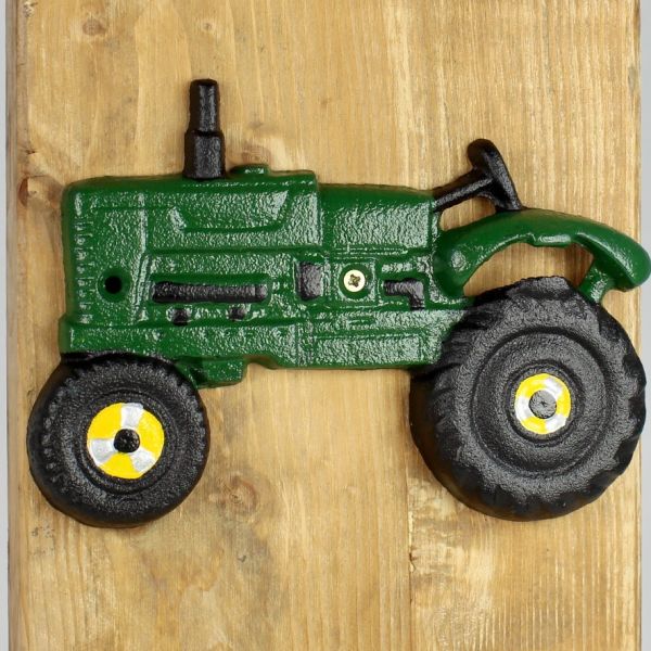 Flaschenöffner Traktor grün