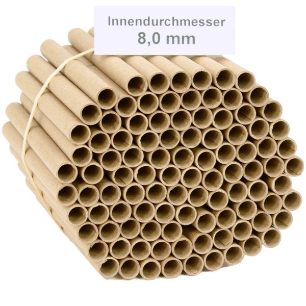 Pappröhrchen für Insektenhotel 8 mm 100 Stück