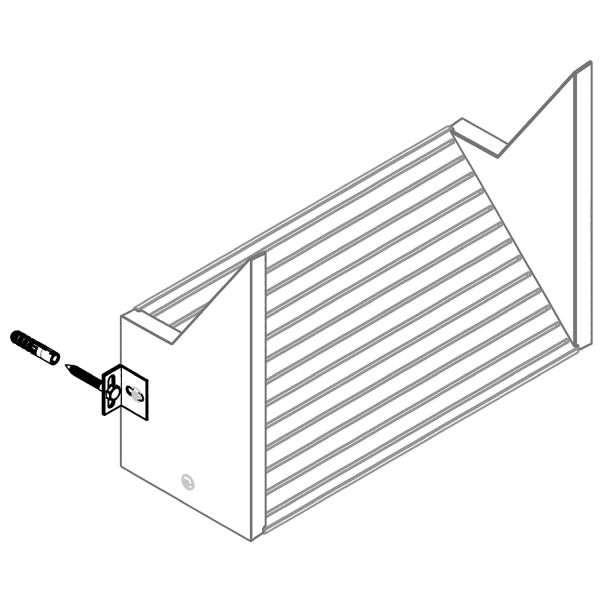 Schwegler Haltewinkel-Kit für Fledermaus-Universal-Sommerquartiere 2FTH mit Grundstein